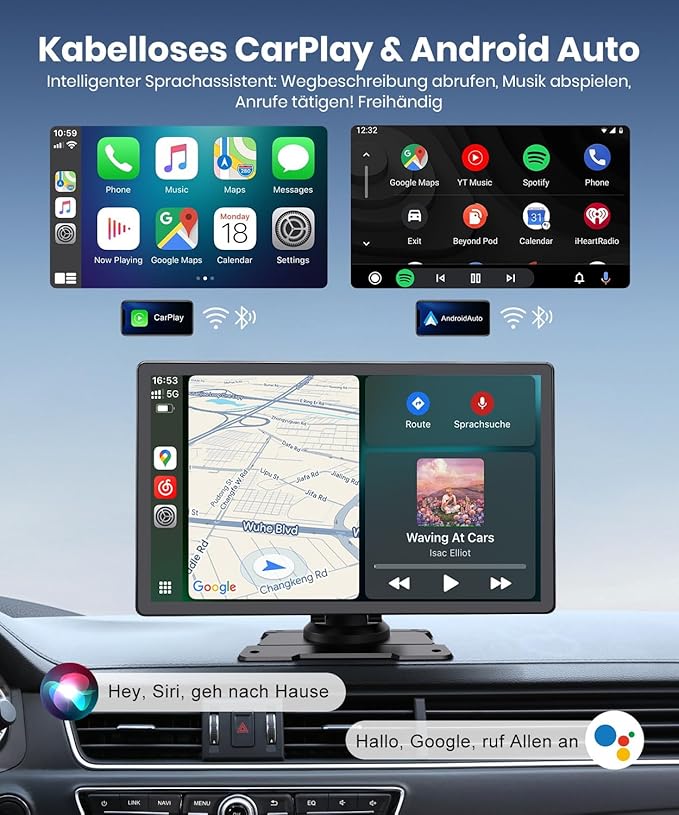 9.26-Inch Wireless Car Display