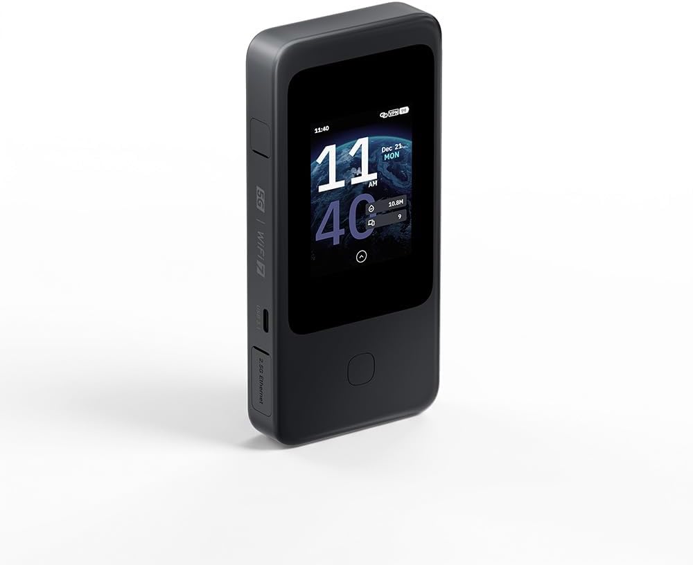 Wi-Fi 7 5G Mobile Router with eSIM & Dual SIM