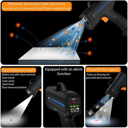 Ionizing Air Duster Gun with Anti-Static Technology