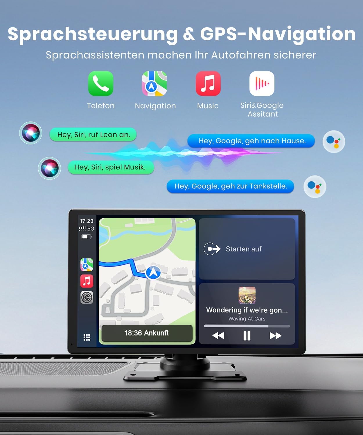 9.26-Inch Wireless Car Display