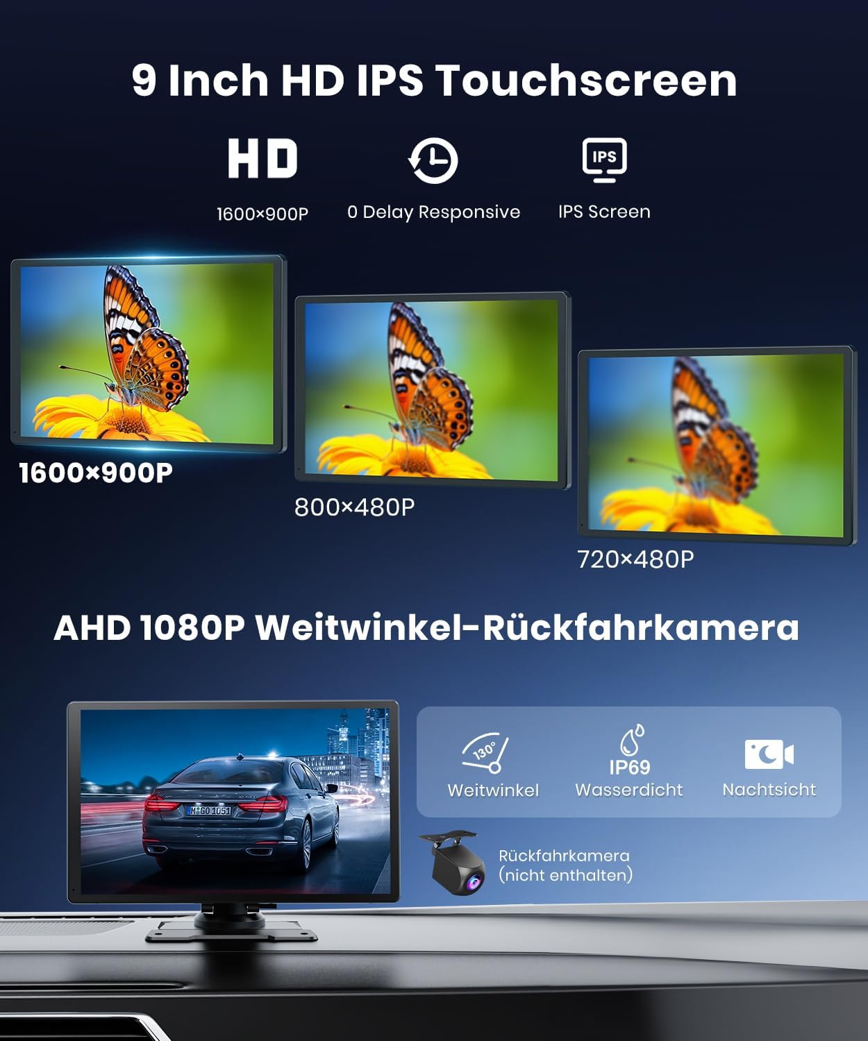 9.26-Inch Wireless Car Display