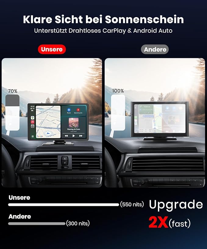 9.26-Inch Wireless Car Display