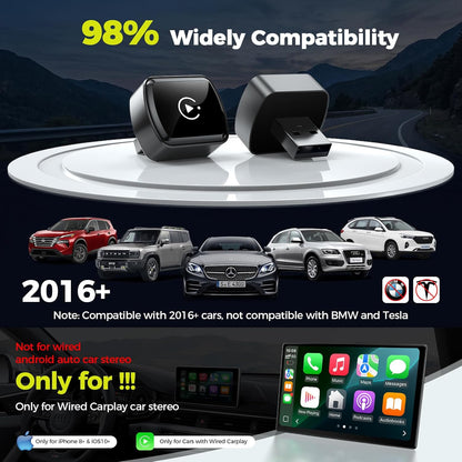 Wireless Car Connectivity Adapter with Screen Casting