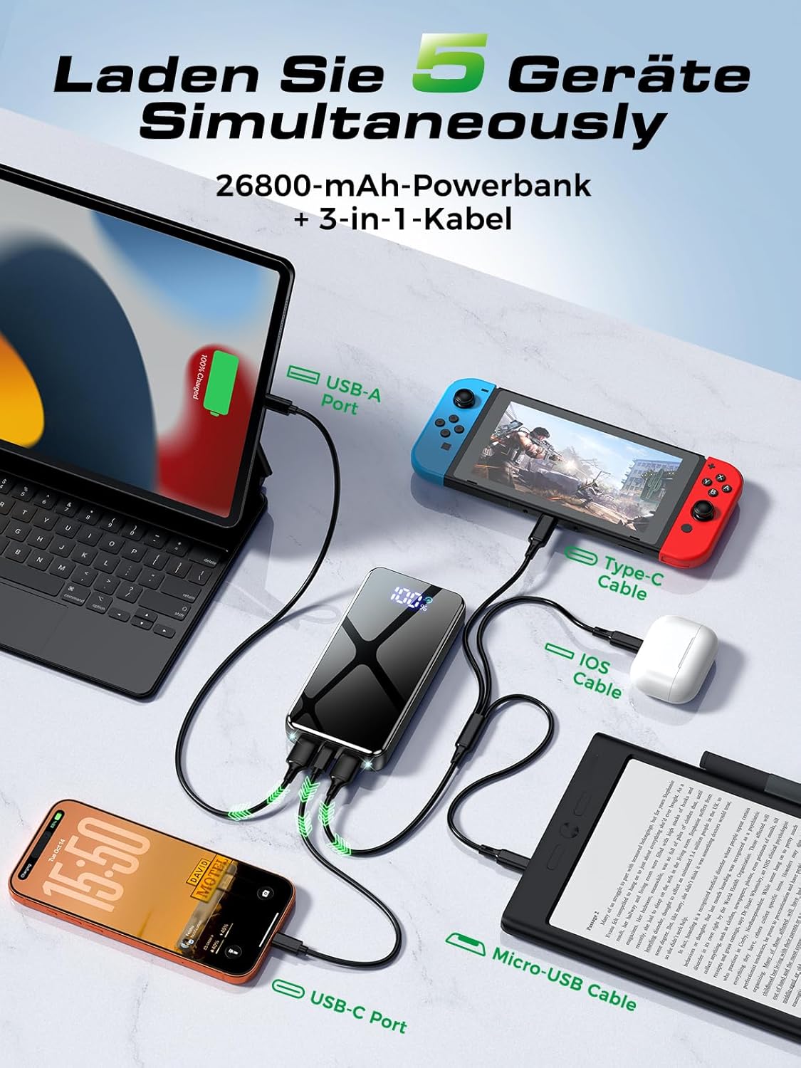 26,800mAh Fast Charging Power Bank