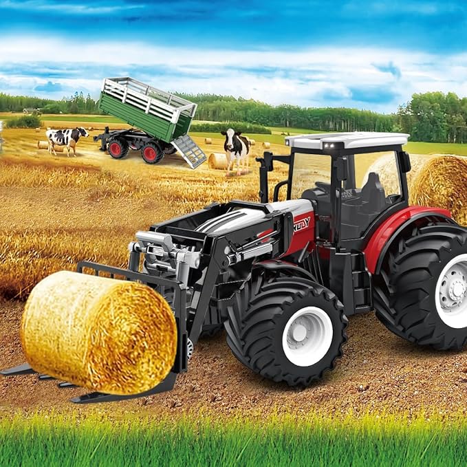 1:24 Scale Remote Control Farm Tractor Set