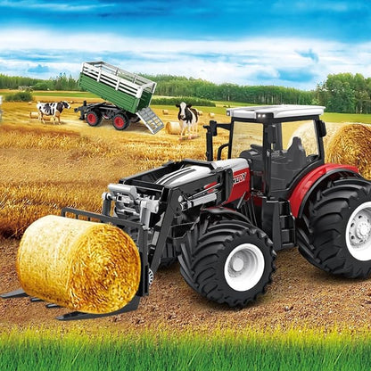 1:24 Scale Remote Control Farm Tractor Set