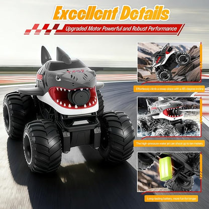 Remote Control Monster Truck with Water Blaster